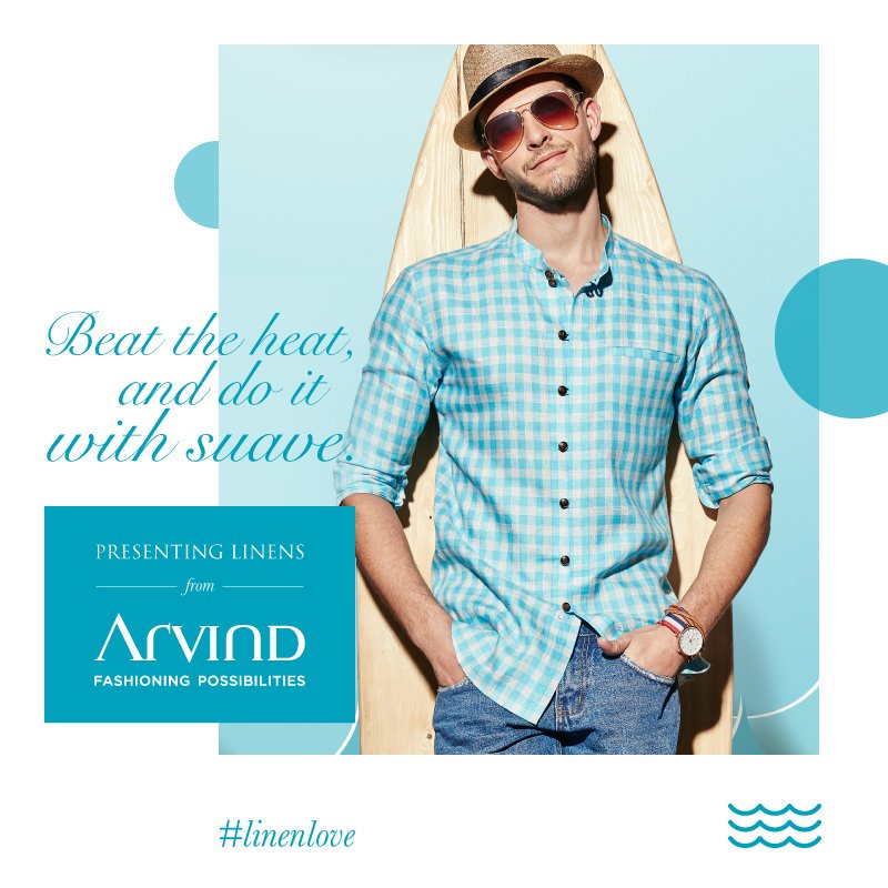 May the Cool be with you this summer. Introducing Arvind's Linen collection to look and feel the coolest this summer! #LinenLove https://t.co/jW8x6gLESn