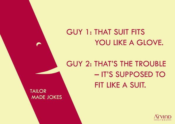 Laugh it out folks!  #TailorMadeJokes #TAS #mensfashion http://t.co/ENYt1qKfEn
