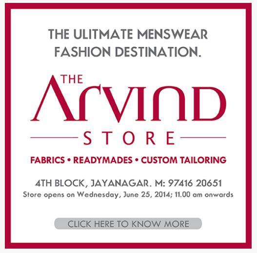 The ultimate menswear fashion destination, The Arvind Store arrives in #Bangalore http://t.co/1vb4cLOtAj #Men2pointO http://t.co/phXgqFwAFq