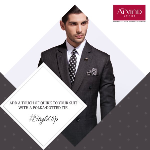 Polka dots are known to zest-up any attire. Add them to your everyday formals to give them a stylish twist #StyleTip https://t.co/EL4ztKNFLm