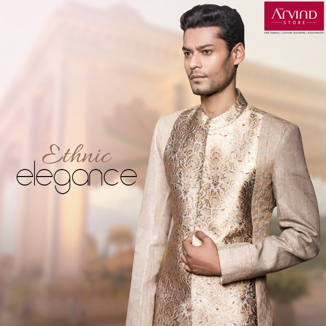Enhance your look with this stylish traditional attire, radiating class in every stitch. #mensfashion #fashionformen https://t.co/gcNytBUKnA