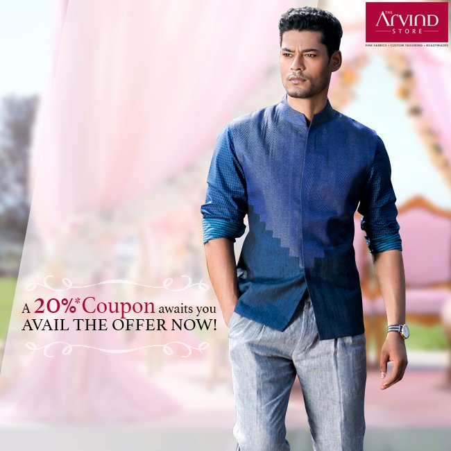 Reward yourself with a 20% coupon on exclusive collection from The Arvind Store.

Visit: https://t.co/YTRwhDDvIq https://t.co/7a8R2xehMK