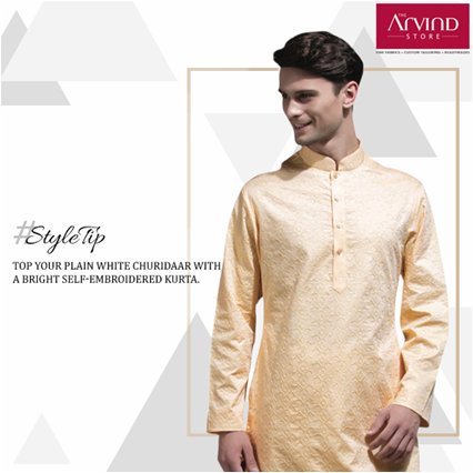A white churidaar is one of the most graceful attires. Add a dash of shimmer to it with a bright kurta. #StyleTip https://t.co/lfaUnSNsSl