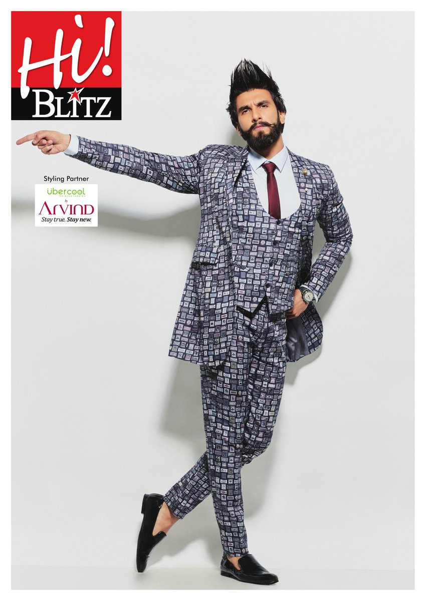 When it comes to making an impression, @RanveerOfficial does it effortlessly. Check out Ranveer for @HiBlitz dressed in our Ubercool Range. https://t.co/g39Gn2xq2H