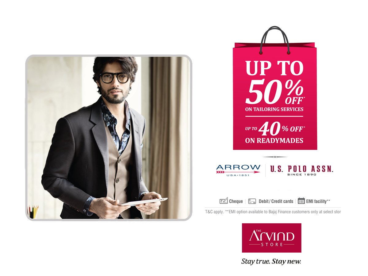 The Arvind Store, Men's Fashion Clothing | Ready To Wear Clothes | Offering Latest Fashion | Best Suiting Fabric and more.