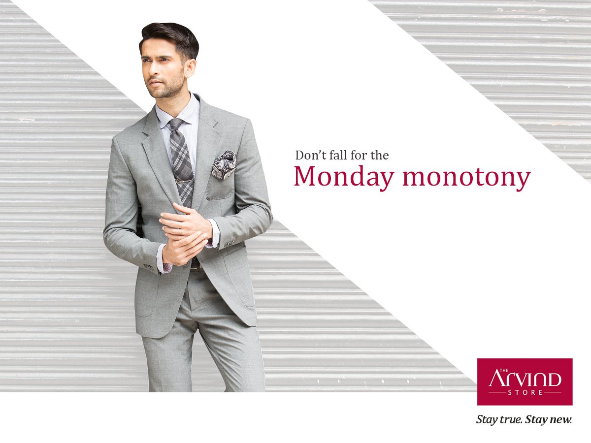 Do away with your routine look! This grey suit is a classy way to start your week.
#MondayBlues  
Visit: https://t.co/zpwtp7ddJ2 https://t.co/tIVNycQMwI