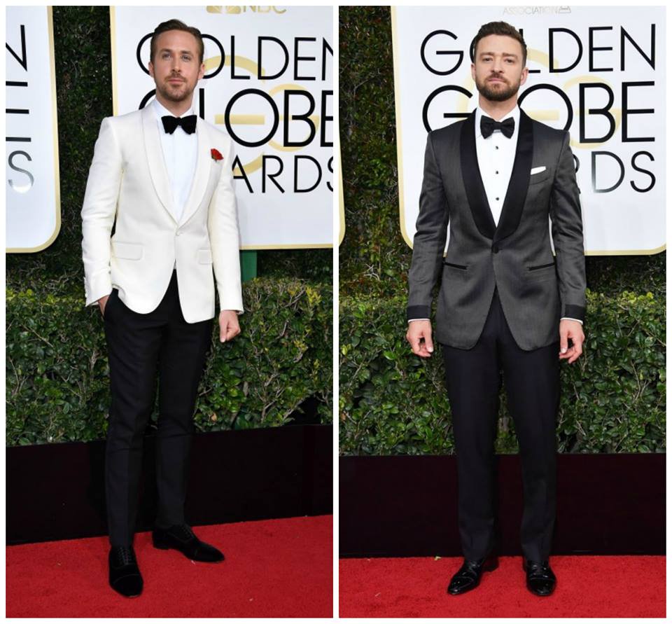 Ryan Gosling’s tuxedo gives us the romantic chills whilst Justin Timberlake is making us swoon with that classy suit. 
 PC: Seenit.in https://t.co/NWOkjLhdNe