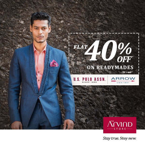 The Arvind Store, Men's Fashion Clothing | Ready To Wear Clothes | Offering Latest Fashion | Best Suiting Fabric and more.