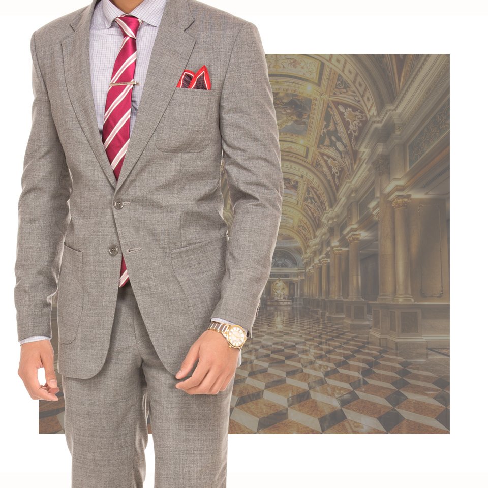 This wool blend grey suit is enough to strike up a conversation with the fine touch of this red-striped tie. Visit: https://t.co/zpwtp7ddJ2 https://t.co/JlJx4uQ3MO