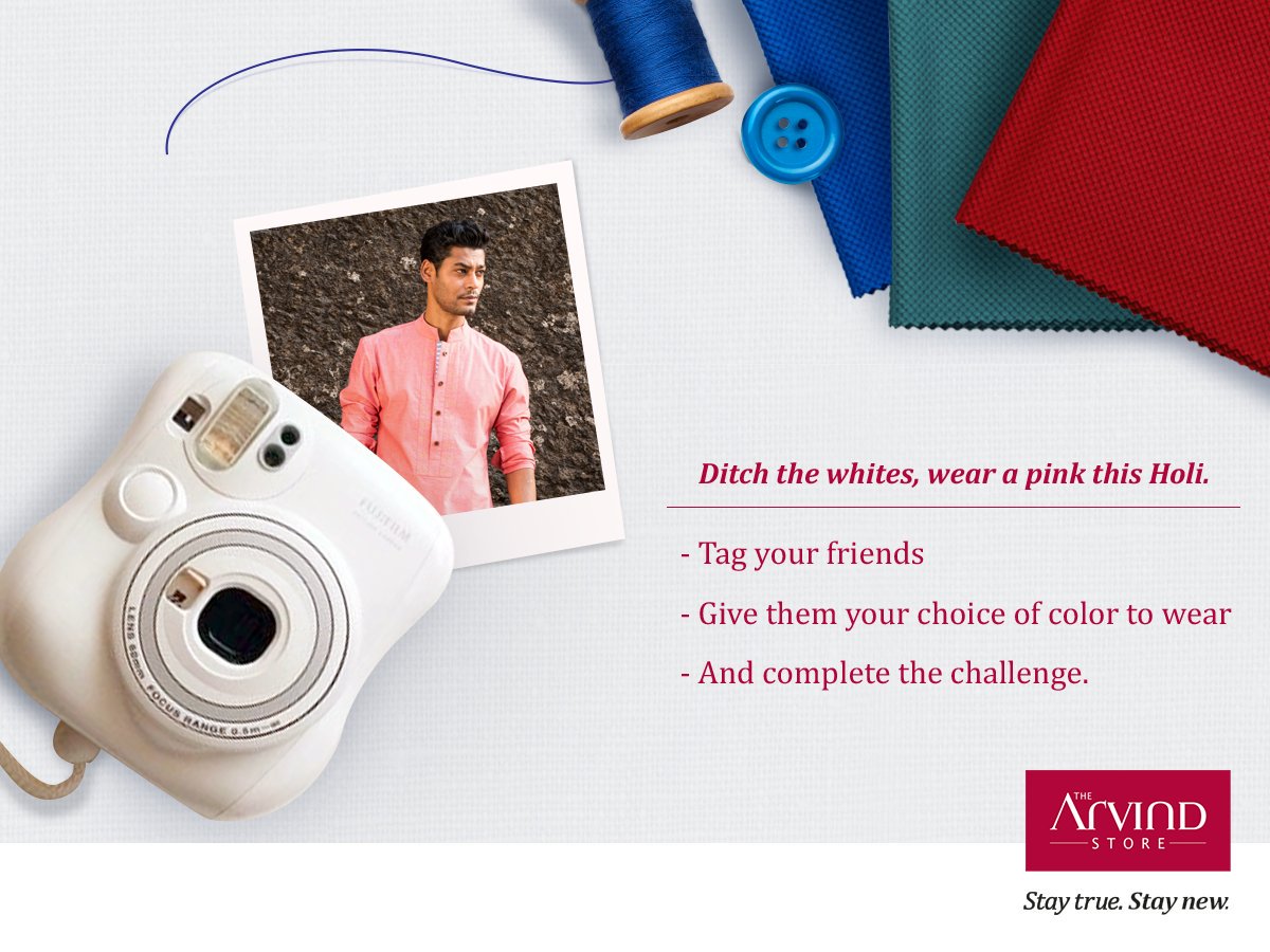 Challenge your friends to wear a color of your choice this #Holi and share a picture with us in the comments below. https://t.co/C25onyQ1oh